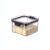Syyavrrta Home Organizers Square Storage Jar, 15.5 fl oz PP Plastic Container with Lid for Pantry and Fridge, Stackable Design (1 Piece)