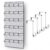 Syyavrrta Maximize Closet Space with Hanging Shoe Organizer, Clear Mesh Pockets for Easy Visibility, Durable Polyester Storage
