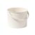 Syyavrrta Plastic Storage Bucket, Stackable PP Bin with Handle for Bathroom and Laundry Organization, 10.2 x 8.7 x 10.2 Inches