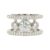 SZJCLTD 14K Gold Plated Jacket Ring Compatible with Oura Ring Gen 3/4– Premium Copper Metal Cover with Cubic Zirconia, Anti-Loss Snug Fit, Scratch & Impact Resistant (Silver, Size 7)