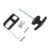 T-handle Lock Set For Shed And Barn Doors, Black Powder Coated Zinc Alloy Latch With 2 Keys And 5-1/2 Inch Stem For Outdoor Buildings