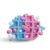 Taba Jelly Squishies Wally Waffle – FuFu Squeeze Figure with Custom Decorations – Stretchy Sticky Novelty Collectible with Reusable Storage Pouch