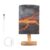 Table Lamp Orange Red Black Lava USB Powered LED Desk Lamp