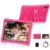 Tablet 10-Inch Android 15, 4G LTE Unlocked with SIM Card Slot, MediaTek G80 Octa-Core, 12GB(4+8GB) RAM, 64GB ROM(2TB TF), 5G Dual-Band WiFi, 6000mAh Battery, GPS, Premium Case & Parental Control，PINK