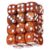 Tabletop Game Dices Set 24 Piece with Marbled, Pearl Brown