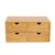 Tabletop Original Bamboo Desk Organizer – Mini Bamboo Desk Drawer Tabletop Storage Organization Box for Office Home Toiletries Supplies, No Assembly Required (4 Drawers(2+2))
