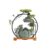 Tabletop Water Fountain Ceramic Tabletop Fountain with LED Light Ring and Backflow Incense Burner Holder Circulating Water Feature