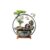 Tabletop Water Fountain Waterfall Fountain Indoor, Tabletop Water,Desk Chinese Ceramic with LED Light Ring