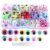 Tachiuwa 350 Pieces Wobbly Eyes Googly Wiggle Eyes Animal Eyeballs Eyelashes Craft Stickers Beads for Toy Doll DIY Crafts Scrapbooking Suitable for Home
