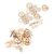 Tachiuwa Assorted Wooden Embellishments Wood Shapes Craft Pieces Wood Slices Unfinished Cut for Scrapbooking Jewelry Making Decoupage DIY Crafts