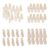 Tachiuwa Natural Wooden Peg Doll Supply Wooden Peg People Unfinished Peg Dolls DIY Peg Dolls Craft Toys Wedding Cake Toppers Sanded Wood