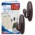 TAILI Metal Adhesive Hooks for Wall No Damage, 2 Pack Heavy Duty 3.3 LBS Removable Large Hooks for Coats, Wreath, Towels, No Drill for Home, RV, Dorm, Rental, Decorative Brown Hangers & 4 Strips