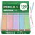 Taja 150 Pack #2 HB Pencils, Bulk Pre-Sharpened Wood-Cased Pencils with Erasers, Large Pack Writing & Drawing Pencils for School Classroom Testing, Macaron