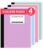 Taja Composition Notebooks College Ruled, 4 Pack Aesthetic Composition Notebooks, 160 Pages (80 Sheets), 9-3/4″ x 7-1/2″, Pastel Colors, Perfect for School, Office and Note Taking