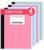Taja Composition Notebook Wide Ruled, 4 Pack Aesthetic Composition Book, 9-3/4″ x 7-1/2″, 160 Pages (80 Sheets), Perfect for School Office Supplies, Pastel Colors