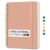 Taja Lined Spiral Journal Notebook for Women & Men, 140 Pages, College Ruled Hardcover Notebook for Work & Note Taking, Journals for Writing, A5 (6″ x 8″) – Nude Pink