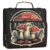 Takiito 3 Ring Zipper Binder Red Mushroom Binder Organizer Portfolio with File and Shoulder Strap & Handle Large Capacity File Folder