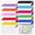 Takywep Bulk 100 Pack A4 Mesh Zipper Bags, 10 Assorted Colors, Waterproof PVC Document Organizer, Office, Versatile Filing Solutions, School & Travel Use, Pencil & File Storage
