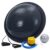 Takywep Half Balance Ball Trainer – 23/25 Inch Non-Slip Base Stability Dome, 1600 Lb Capacity Exercise Ball for Core Strength Workouts, Includes 2 Resistance Bands, Foot Pump and 10 Inch Mini Exercise
