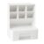 Tall Desktop Organizer with Drawer, White Plastic Desk Organizer for Office, School and Craft Supplies, Space-Saving Storage