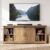 Tall TV Stand with Storage, 78.75″ Media Console with Sliding Barn Doors