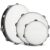 Tambourine 4/6/8/10 Inch Wooden Tambourine Double Row Shaking Drum with White Head & Black Edge