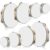 Tambourine Wooden Tambourine 4/6/8/10 Inch with Metal Jingles Educational Percussion Instrument
