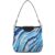 Tangkee Women’s Shoulder Handbags Abstract Blue Tote Bags