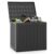 Tangkula 30 Gallon Outdoor Storage Box, Resin Outdoor Storage Bench with Lockable Lid, Waterproof Deck Box for Garden Tools, Pool Accessories, Cushions