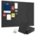 Tanice 12 Pack 11.8 X 11.8 Inch Felt Bulletin Board Tiles, Black