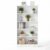 Tanimoreg 72.04 Inch 5‑Tier Open Freestanding Bookshelf,White Storage Cabinet with Thickened Boards, Water‑Resistant Display Shelf with Anti‑Tip Device for Study Living Room Bedroom Home Office