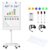 Tankee Mobile Whiteboard 40×26 Inches White Board Dry Erase Board on Wheels