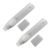 TANYUNY 2Pieces Flat or Round Tip Empty Pens Clear Pen Rod Writing Smoothly for Tacher Artists Painting Writing Empty Marker Set