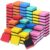 TaoBary Taobary 96 Pack Mini Dry Erase Erasers Bulk Magnetic Whiteboard Dry Erasers Classroom Supplies Whiteboard Chalkboard Cleaner for Teacher Kids School Office, 1.97 x 1.97 Inch (Colorful)
