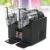 Taorzqyn 380W 2L Dual Tank Commercial Slushie Maker, Cold Drink Maker Black