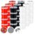 Tasdurian 24 Pack Race Car Party Favors Stretchy Butter Bulk, Red Black White Stress Relief Crystal Mud, Non Sticky Safe Birthday Goodie Bag Stuffers, DIY Craft for Reward Party Supplies
