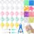 Tasdurian 24 Set DIY Stress Ball Making Kit, 24 Blank Stress Pressure Ball Skin, Fillers, Vacuum Evacuating Device & Expander Tool Make Your Own Fidget Pressure Balls for Adults