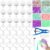 Tasdurian 30 Set DIY Stress Ball Making Kit Empty Stress Ball DIY Kit with 15 Milky Blank Skins 15 Transparent Blank Skins Fillers Expander Tool Vacuum Evacuating Device (Vibrant Color)