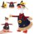 Tasdurian Fall Thanksgiving Mini Desk Goose Outift 7inch Magnetic Goose Statue Key Holder Funny Costume Accessories for Home Kitchen Office Table Desk Decor Gifts(1 Pack,Scarecrow)