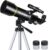 Tatatoyia Telescopes Telescope for Kids and Adults Beginners, 70mm Aperture 400mm Focus Length Refractor Travel Telescope with AZ Mount for Observe The Moon and Landscape-Black