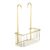 TATAY Shower Caddy Aluminium | Resists Humidity and Corrosion | Supports 8 kg | Easy No-Drill Installation | Hanging Shower Basket with Efficient Drainage | 28 x 12,8 x 38,5cm – Pale Gold