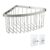 TATAY Shower Shelf No Drill Corner | Includes Mounting System (Quick Fix) | Holds up to 5 kg | 100% Stainless Aluminium | Shower Caddy for Bathroom Storage – 20 x 11.5 x 20 cm – Chrome