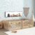 Tatub Twin Montessori Floor Bed with High Rails, Solid Wood Montessori Bed Frame for Kids, Door Can Install Left and Right, Twin-Nature