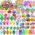 Taulaap 126 Pcs Pop Party Favors for Kids, Treasure Box Toys for Classroom Prizes, Pinata Stuffers, Goodie Bag Filler, Treasure Chest, Carnival Bulk Small Toys, Easter Basket Egg Fillers