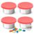 TAVVA 4 X 1.5oz Small Condiment Containers with Lids, Leakproof Silicone