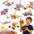 Tazakure 160PCS STEM Creative Set 360° Connectors for Kids 3-12 Yellow