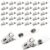 Tdfronien 1000 Pcs Metal Badge Clips with Clear PVC Straps Double Hole ID Badge Clips for ID Cards and Badge Holders Name Tags Work Office Supplies (1000)