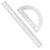 Tdfronien 2 Packs 12 Inch Plastic Ruler and 6 Inch Plastic Protractor Set Clear Math Geometry Set Classroom Set Angle Detector School Supplies Classroom Ruler Home Office Drawings (Transparent)