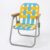 Tdoutop Chair Folding Stool Portable Seat Aluminum Alloy Frame Tear Resistant Seat Stable on Uneven Ground Suitable for Hiking, Blue Yellow, Beech Wood Armrest Folding Chair, Children’s Model