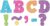 Teacher Created Resources Scribble Bold Block 3″ Magnetic Letters, 77292